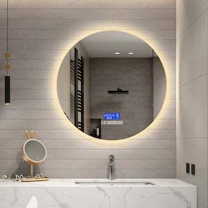 Smart Backlit Mirror with Demister, Light Selection, and Bluetooth
