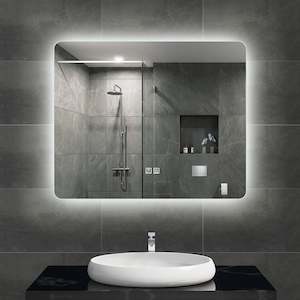 Mirror: Backlit LED Mirror with Demister, Three Light Selection and Dimmable Control