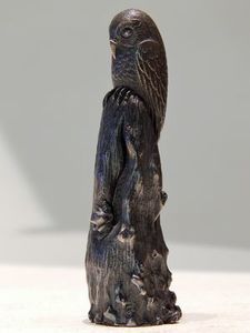 Doug Marsden: Ruru' bronze sculpture by Doug Marsden