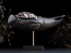 Doug Marsden: Whalerider' bronze sculpture by Doug Marsden