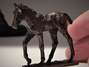 Products: Aaron Brown 'Standing Foal' bronze sculpture