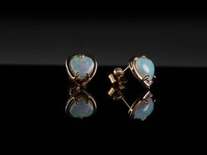 Katerina: Opal Heart earrings 14