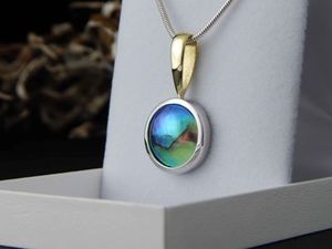 Katerina: Blue Pearl pendant 326