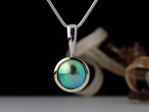 Katerina: Blue Pearl pendant 325