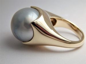 Katerina: South Sea Baroque Pearl ring 22