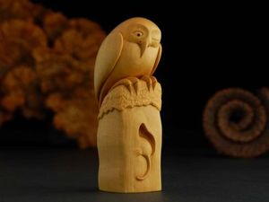 Ruru (native Owl) carving by Doug Marsden