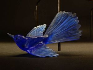 Lukeke Design Fantail cobalt blue colour