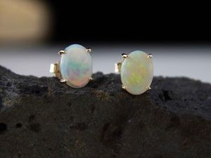White Opal earrings 09