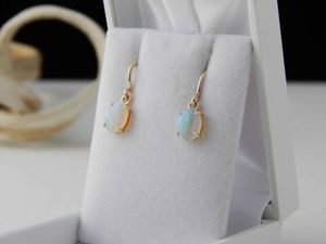 White Opal earrings 06