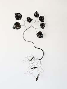 Bing Dawe Artist Works For Sale: Night Sky Under a Night Sky - Small Fry Gather. Galaxiidae and Kawakawa.