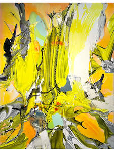 Cristina Popovici Artist Works For Sale: Supreme Frequency Yellow