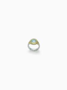 Dorthe Kristensen Artist Works For Sale: Small Topaz and Gold Ring