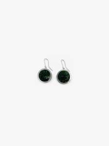 Jeremy Leeming Artist Works For Sale: Pounamu Disk Earrings