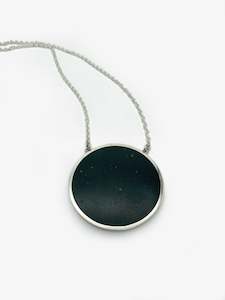 Jeremy Leeming Artist Works For Sale: Disc Pendant 60mm Basalt