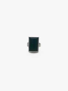 Lisa Woods Artist Works For Sale: Large Rectangle Pounamu Ring
