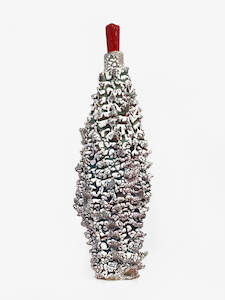 Liz Sharek Artist Works For Sale: Encrusted Bottle - Teal