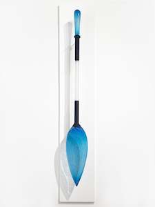 Luke Jacomb Artist Works For Sale: Chaos Cane Pattern Paddle - Blue