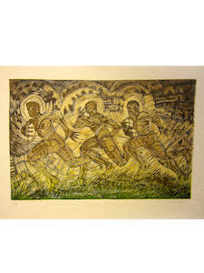 Michel Tuffery Artist Works For Sale: Polynesian Rugby Tasi