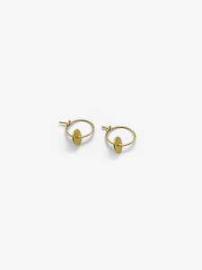 Rainer Beneke Artist Works For Sale: Gold Disk Earrings