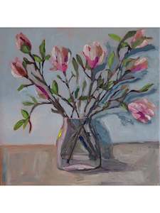 Canvas Artworks: Magnolias in a Vase