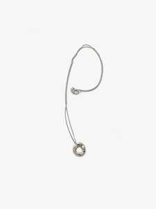 Small Circle Pendant with Sapphire