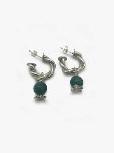 Anna Balasoglou Artist Works For Sale: Tall Poppy Rope Earrings
