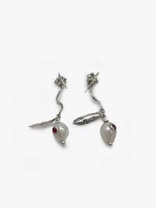 Anna Balasoglou Artist Works For Sale: Wild Berry Earrings