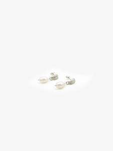Earrings: Pearly Paws Stud Earrings - White