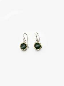 David Mcleod Artist Works For Sale: Small Pounamu Drop Earrings (DM619)