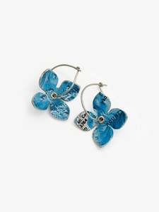 Seafloor Map Flower Earrings (LK523)