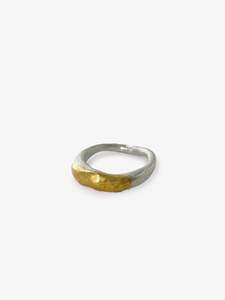 Ann Culy Artist Works For Sale: Organic Ring with Flash of Pure Gold
