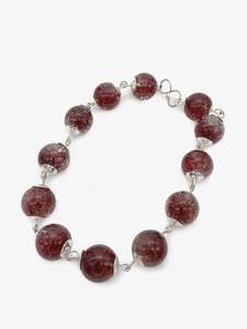Anna Balasoglou Artist Works For Sale: Pohutakawa Stamens Necklace