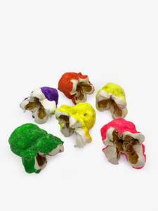 Madeleine Child Artist Works For Sale: Mixed Coloured Popcorn Set of Six (MC1775)