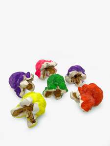 Madeleine Child Artist Works For Sale: Mixed Coloured Popcorn Set of Six (MC1773)