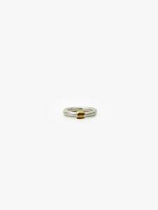Pure Gold Wrap Silver Ring (AC622)