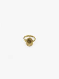 Long Shield Signet Ring - 22ct Gold