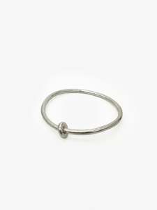 Bangle With Silver Ring & Gold Stamp (AC623)