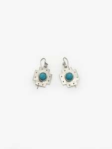 John Z Robinson Artist Works For Sale: Turquoise Earrings (JZR274)