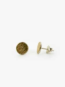 Gold Texture Earrings (DM664)