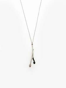 Burnt Live Match Pendant Necklace (DM654)