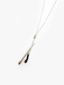 Burnt Live Match Pendant Necklace (DM653)