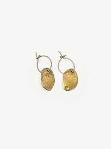 22ct Gold Nugget Drop Earrings