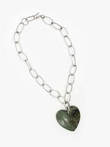 Big Green Heat Necklace (AB392)