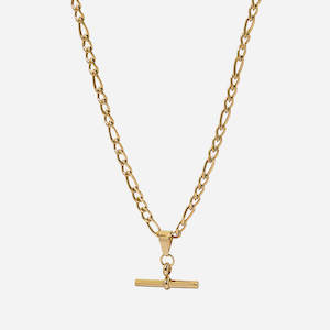 Necklaces: T-Bar Figaro Chain