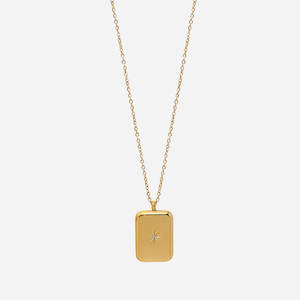 Necklaces: Baguette Pendant Necklace