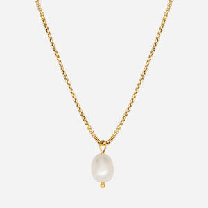 Freshwater Pearl on Box Chain