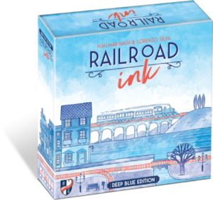 Draw Roll Write Games: Railroad Ink: Deep Blue