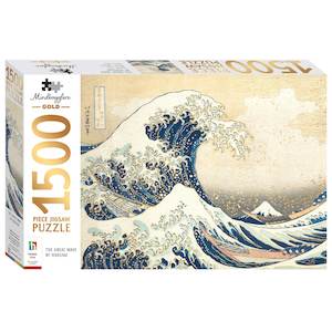 Jigsaw Puzzles: Mindbogglers Gold: The Great Wave 1500pc Puzzle