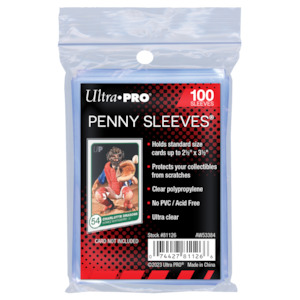 Accessories: Ultra Pro: Penny Sleeves 2-1/2 Inch x 3-1/2 Inch 100 Pack