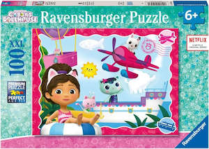 Kids Jigsaws: Ravensburger: Gabby's Dollhouse Cat Adventure 100pc Puzzle